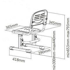 Детский стул SST3 Blue в Соликамске - solikamsk.mebel24.online | фото 4