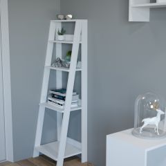 Этажерка лофт (белый) в Соликамске - solikamsk.mebel24.online | фото 2