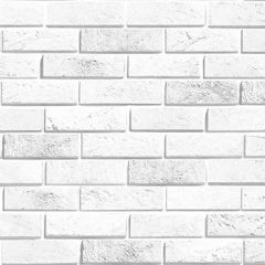 Фартук Кирпич гранж (выбеленый) CPL пластик МДФ 6 мм в Соликамске - solikamsk.mebel24.online | фото