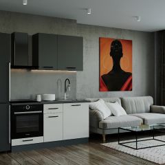 Кухонный гарнитур Лофт 1600 (Стол. 26мм) в Соликамске - solikamsk.mebel24.online | фото