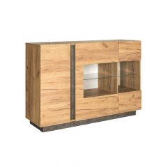 Гостиная Арчи (Дуб Золотой/Камень Темный) в Соликамске - solikamsk.mebel24.online | фото 4