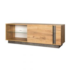 Гостиная Арчи (Дуб Золотой/Камень Темный) в Соликамске - solikamsk.mebel24.online | фото 8