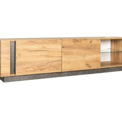 Гостиная Арчи (Дуб Золотой/Камень Темный) в Соликамске - solikamsk.mebel24.online | фото 10
