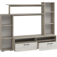 Гостиная Эмма МИНИ (Дуб Крафт серый/белый) в Соликамске - solikamsk.mebel24.online | фото 2