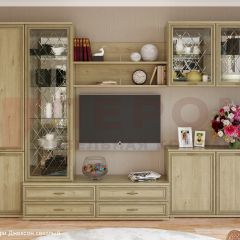 Гостиная Карина Композиция 8 (Гикори Джексон светлый) в Соликамске - solikamsk.mebel24.online | фото 4