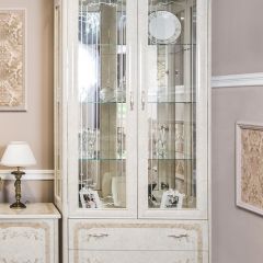 Гостиная модульная Патрисия (крем корень глянец) в Соликамске - solikamsk.mebel24.online | фото 3