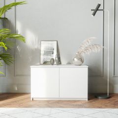 МОРИ Гостиная модульная (белый) в Соликамске - solikamsk.mebel24.online | фото 7