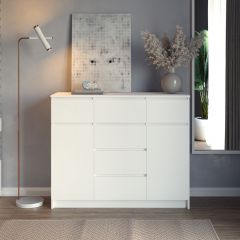 МОРИ Гостиная модульная (белый) в Соликамске - solikamsk.mebel24.online | фото 10