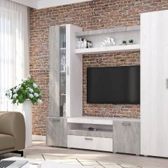 Гостиная Соло (Анкор Светлый/Бетонный Камень) в Соликамске - solikamsk.mebel24.online | фото