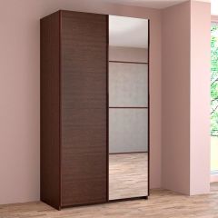ИННЭС-5 Шкаф-купе 2-х дв. 1400 (1дв. Ф1 - венге, 1дв. Ф2 - зеркало) в Соликамске - solikamsk.mebel24.online | фото