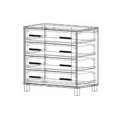 Комод 4 ящика "Лофт 8" в Соликамске - solikamsk.mebel24.online | фото 2
