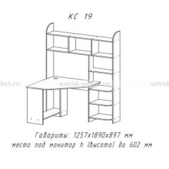 Компьютерный стол №19 (Анкор темный) в Соликамске - solikamsk.mebel24.online | фото 3