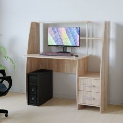 Компьютерный стол КЛ №6.2 левый (Дуб баррик) в Соликамске - solikamsk.mebel24.online | фото