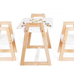 Комплект детской мебели стол и  два стула Я САМ "Лофт-Дуо" (Белый) в Соликамске - solikamsk.mebel24.online | фото
