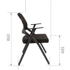 Кресло для посетителей CHAIRMAN NEXX (ткань стандарт черный/сетка DW-61) в Соликамске - solikamsk.mebel24.online | фото 7