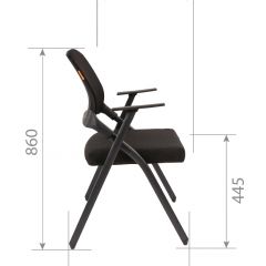 Кресло для посетителей CHAIRMAN NEXX (ткань стандарт черный/сетка DW-66) в Соликамске - solikamsk.mebel24.online | фото 7
