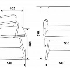 Кресло для посетителя Бюрократ CH-993-Low-V/grey серый в Соликамске - solikamsk.mebel24.online | фото 3