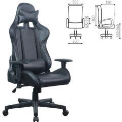Кресло компьютерное BRABIX "GT Carbon GM-115" (две подушки, экокожа, черное) 531932 в Соликамске - solikamsk.mebel24.online | фото 5