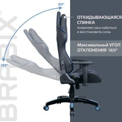 Кресло компьютерное BRABIX "GT Carbon GM-120" (черное/синее) 531930 в Соликамске - solikamsk.mebel24.online | фото 6