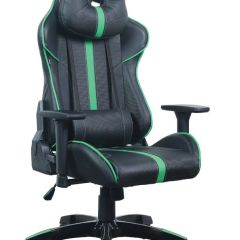 Кресло компьютерное BRABIX "GT Carbon GM-120" (черное/зеленое) 531929 в Соликамске - solikamsk.mebel24.online | фото