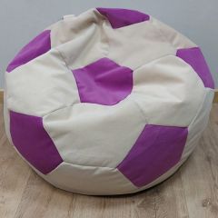 Кресло-мешок Мяч M (Nice Vanilla-Shaggy Fuchsia) в Соликамске - solikamsk.mebel24.online | фото