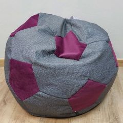 Кресло-мешок Мяч M (Twist Black-Shaggy Wine) в Соликамске - solikamsk.mebel24.online | фото