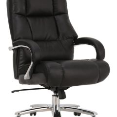 Кресло офисное BRABIX PREMIUM "Bomer HD-007" (рециклированная кожа, хром, черное) 531939 в Соликамске - solikamsk.mebel24.online | фото