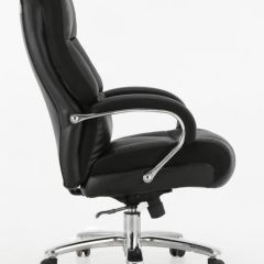 Кресло офисное BRABIX PREMIUM "Bomer HD-007" (рециклированная кожа, хром, черное) 531939 в Соликамске - solikamsk.mebel24.online | фото 3