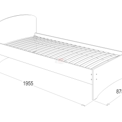 Кровать-2 одинарная (800*1900) в Соликамске - solikamsk.mebel24.online | фото 2