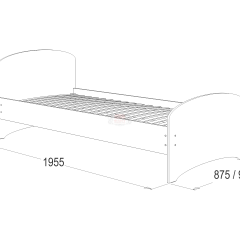Кровать-4 одинарная (900*1900) в Соликамске - solikamsk.mebel24.online | фото 2