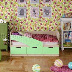 Кровать Бабочки (Салатовый матовый) 1600 в Соликамске - solikamsk.mebel24.online | фото 1