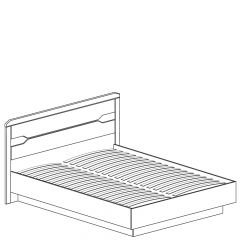 Кровать на 1400 №328 "Ронда" в Соликамске - solikamsk.mebel24.online | фото 2