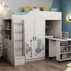 КАПРИЗ-8 Кровать 800 двухъярусная без рисунка в Соликамске - solikamsk.mebel24.online | фото 2
