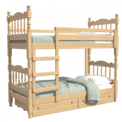 СОНЯ Кровать двухъярусная (Сосна) с 2 ящиками в Соликамске - solikamsk.mebel24.online | фото 2