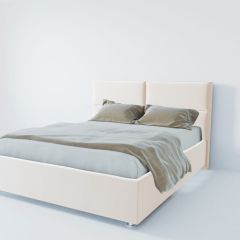 Кровать Корсика с ПМ 1600 (экокожа белая) в Соликамске - solikamsk.mebel24.online | фото 2