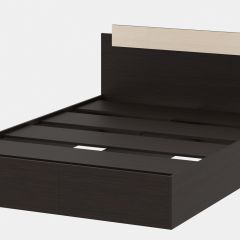СОФИЯ Кровать КР1600 (венге/дуб белфорт) щиты в Соликамске - solikamsk.mebel24.online | фото
