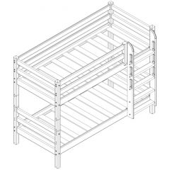 Кровать низкая с прямой лестницей Соня (Вариант 11) в Соликамске - solikamsk.mebel24.online | фото 3