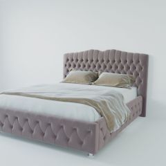 Кровать Нягань с ПМ 1200 (велюр темно-серый) в Соликамске - solikamsk.mebel24.online | фото