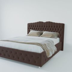 Кровать Нягань с ПМ 1800 (экокожа коричневая) в Соликамске - solikamsk.mebel24.online | фото 2