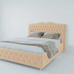 Кровать Нягань с ПМ 800 (экокожа бежевая) в Соликамске - solikamsk.mebel24.online | фото 2