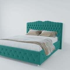 Кровать Нягань с ПМ 900 (велюр бирюзовый) в Соликамске - solikamsk.mebel24.online | фото 2