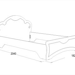 Кровать Ольга-10 МДФ (1600) без основания в Соликамске - solikamsk.mebel24.online | фото 2