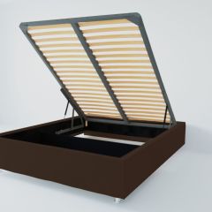Кровать Подиум с ПМ 1200 (экокожа коричневая) в Соликамске - solikamsk.mebel24.online | фото 2