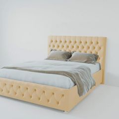 Кровать Версаль 1400 без основания (экокожа бежевый) в Соликамске - solikamsk.mebel24.online | фото