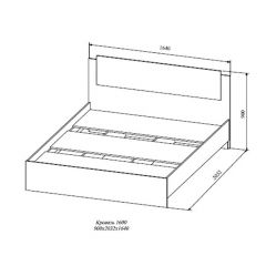 СОФИ СКР1600.1 Кровать 1600 в Соликамске - solikamsk.mebel24.online | фото 2