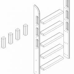 Кровать Сонечка 2-х ярусная (модульная) в Соликамске - solikamsk.mebel24.online | фото 12