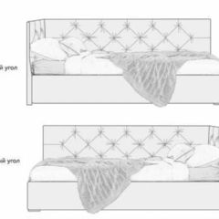 Кровать угловая Лилу интерьерная +основание (90х200) в Соликамске - solikamsk.mebel24.online | фото 2