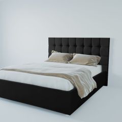 Кровать Венеция с ПМ 1400 (экокожа кольт ч) в Соликамске - solikamsk.mebel24.online | фото 2
