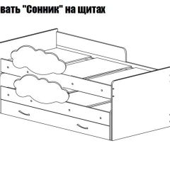 Кровать выкатная Соник (800*1900) в Соликамске - solikamsk.mebel24.online | фото 2