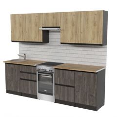 Кухонный гарнитур Адажио мега 2500 мм в Соликамске - solikamsk.mebel24.online | фото 4